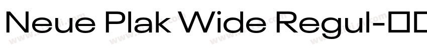 Neue Plak Wide Regul字体转换